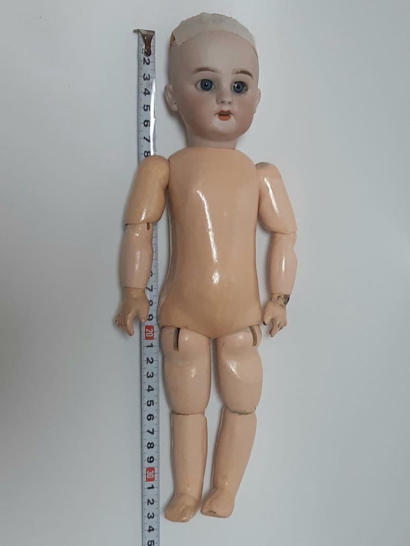 アンティーク ビスクドール DEP ジュモー / 着せ替えドレス+ウィッグ付き