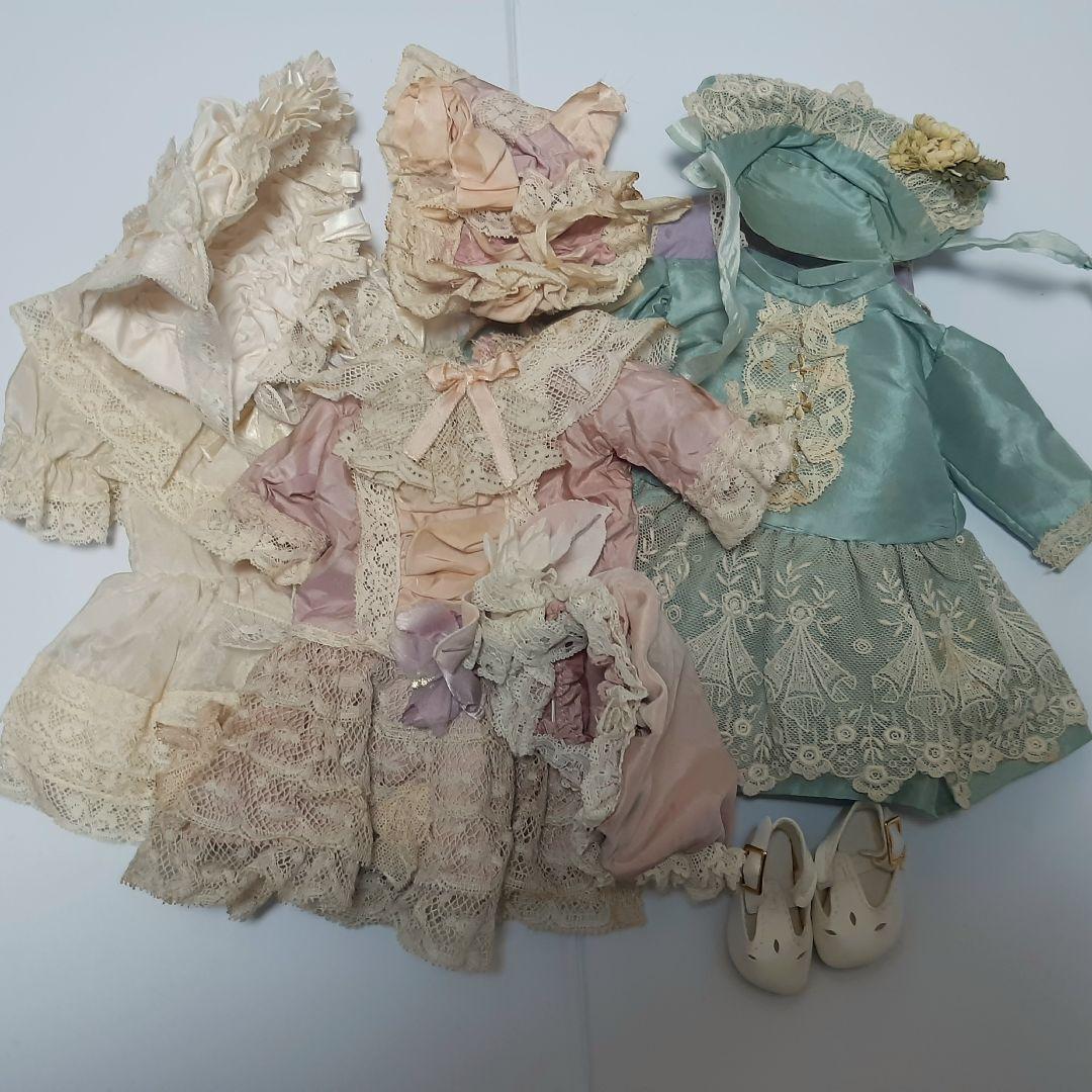 アンティーク ビスクドール DEP ジュモー / 着せ替えドレス+ウィッグ付き