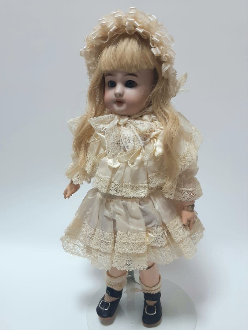 アンティーク ビスクドール DEP ジュモー / 着せ替えドレス+ウィッグ付き