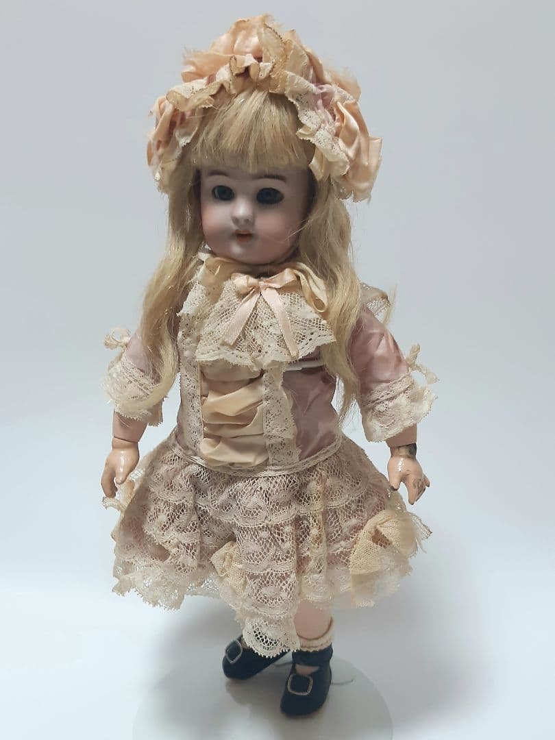 アンティーク ビスクドール DEP ジュモー / 着せ替えドレス+ウィッグ付き
