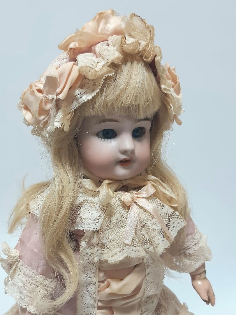 アンティーク ビスクドール DEP ジュモー / 着せ替えドレス+ウィッグ付き