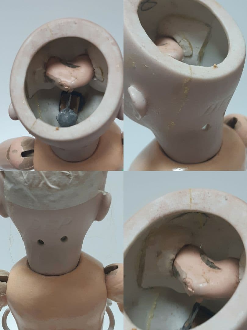 アンティーク ビスクドール DEP ジュモー / 着せ替えドレス+ウィッグ付き