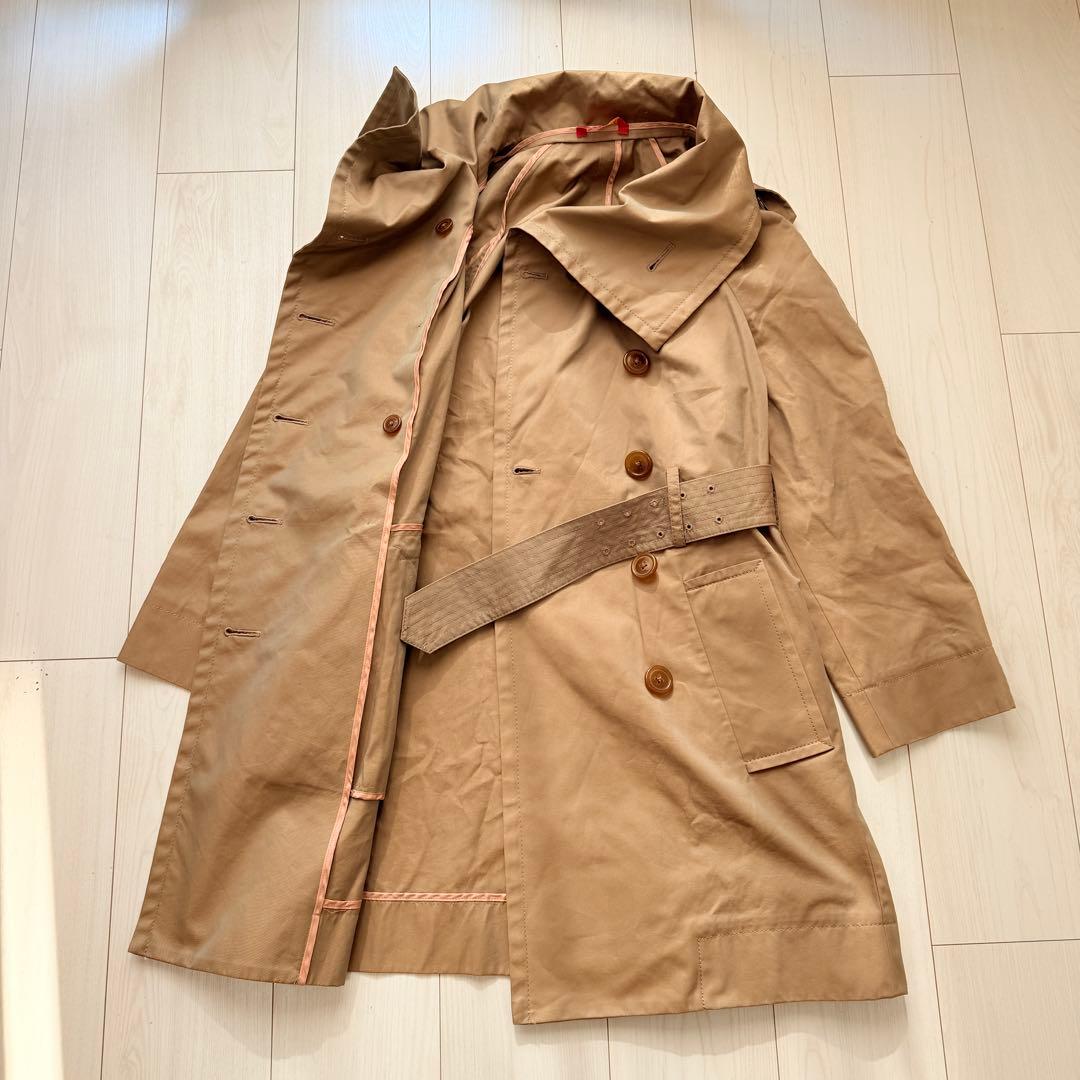 希少✨ ヴィヴィアンウエストウッド　女優襟　変形トレンチコート　ビッグカラー