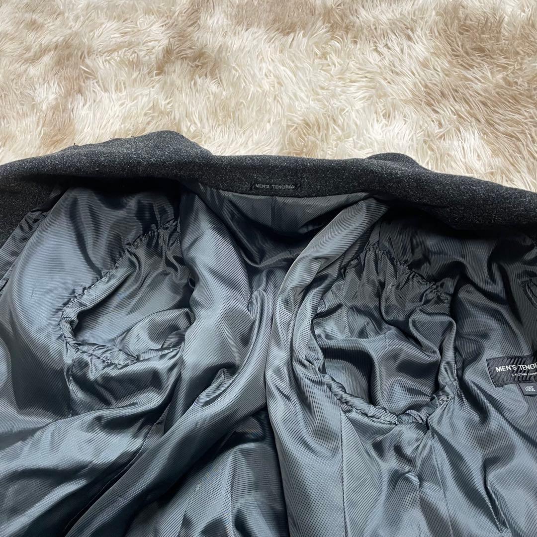 美品　メンズティノラス　チェスターコート　メンズ　メルトン　ロング　マキシ丈