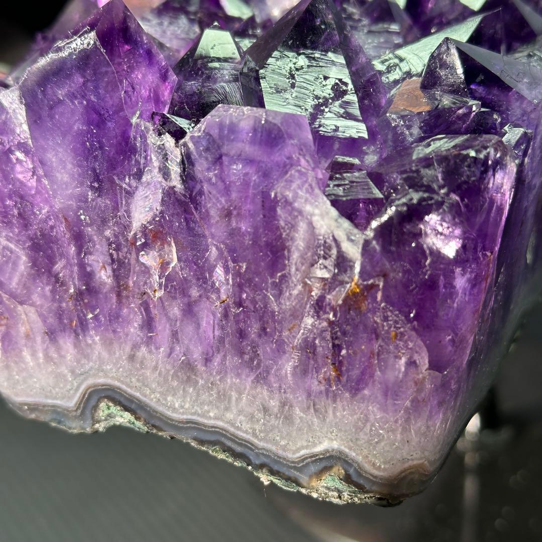 【最高品質】天然石 アメジストの原石　置物G.302