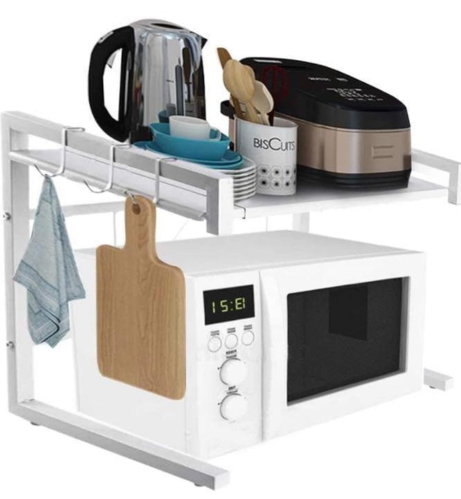 ❤狭いキッチンスペースも空間を有効活用❣安定感抜群な耐荷重30kg♪❤レンジ台