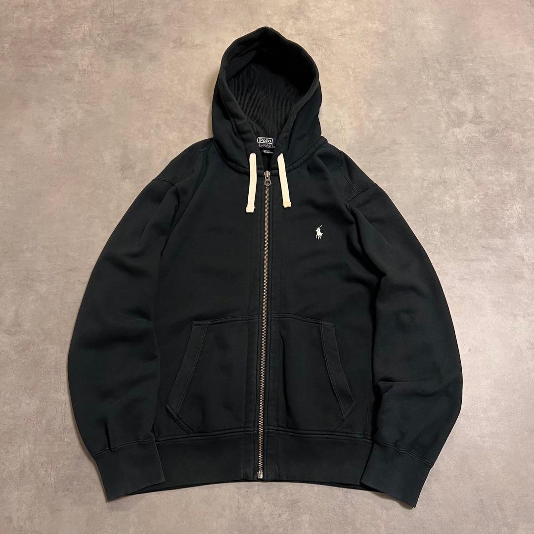 トップス Ralph Lauren 90s zip-up parker BLACK