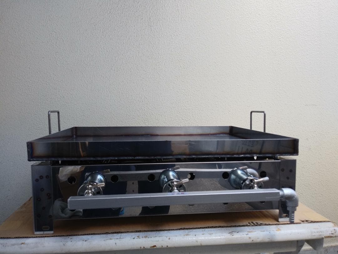 鉄板焼き　極厚９ミリ鉄板　フチ持ち手付　プロパンガス　グリドル　夏祭り　盆踊り