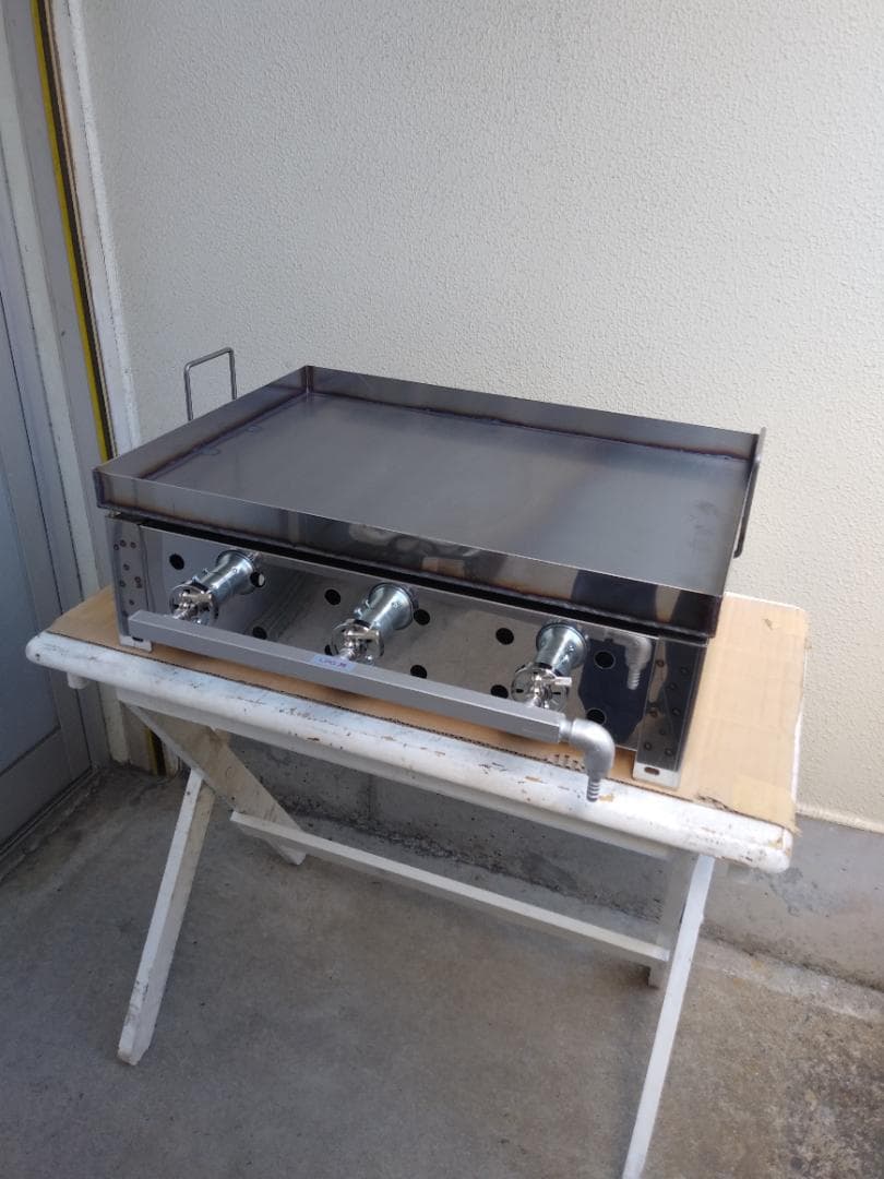 鉄板焼き　極厚９ミリ鉄板　フチ持ち手付　プロパンガス　グリドル　夏祭り　盆踊り