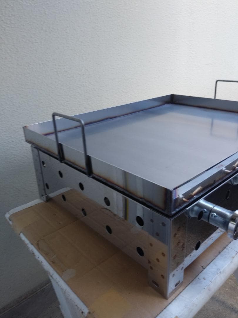 鉄板焼き　極厚９ミリ鉄板　フチ持ち手付　プロパンガス　グリドル　夏祭り　盆踊り