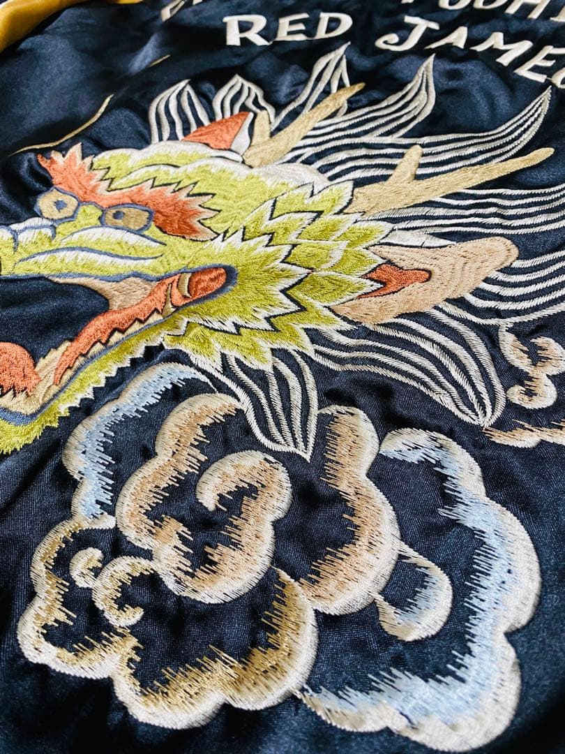 BEAMS 美品 ２面用 日本限定 龍 スカジャン unisex サテン