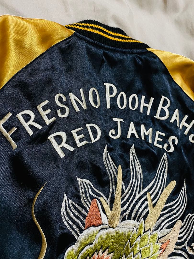 BEAMS 美品 ２面用 日本限定 龍 スカジャン unisex サテン