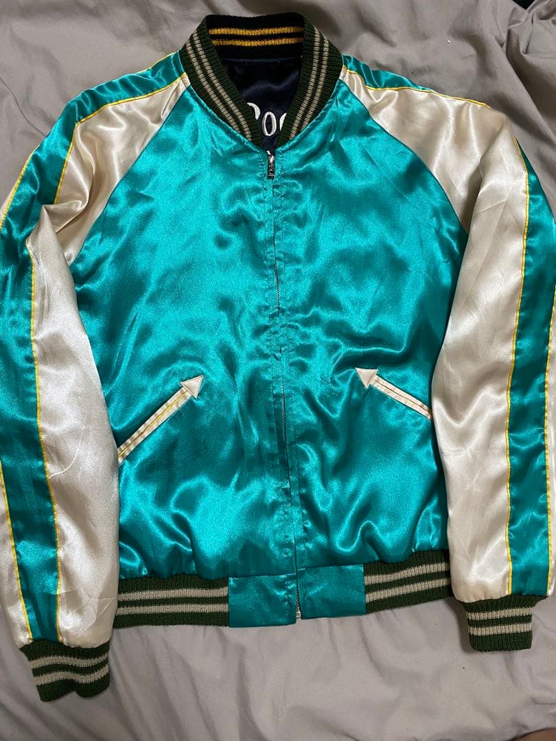 BEAMS 美品 ２面用 日本限定 龍 スカジャン unisex サテン