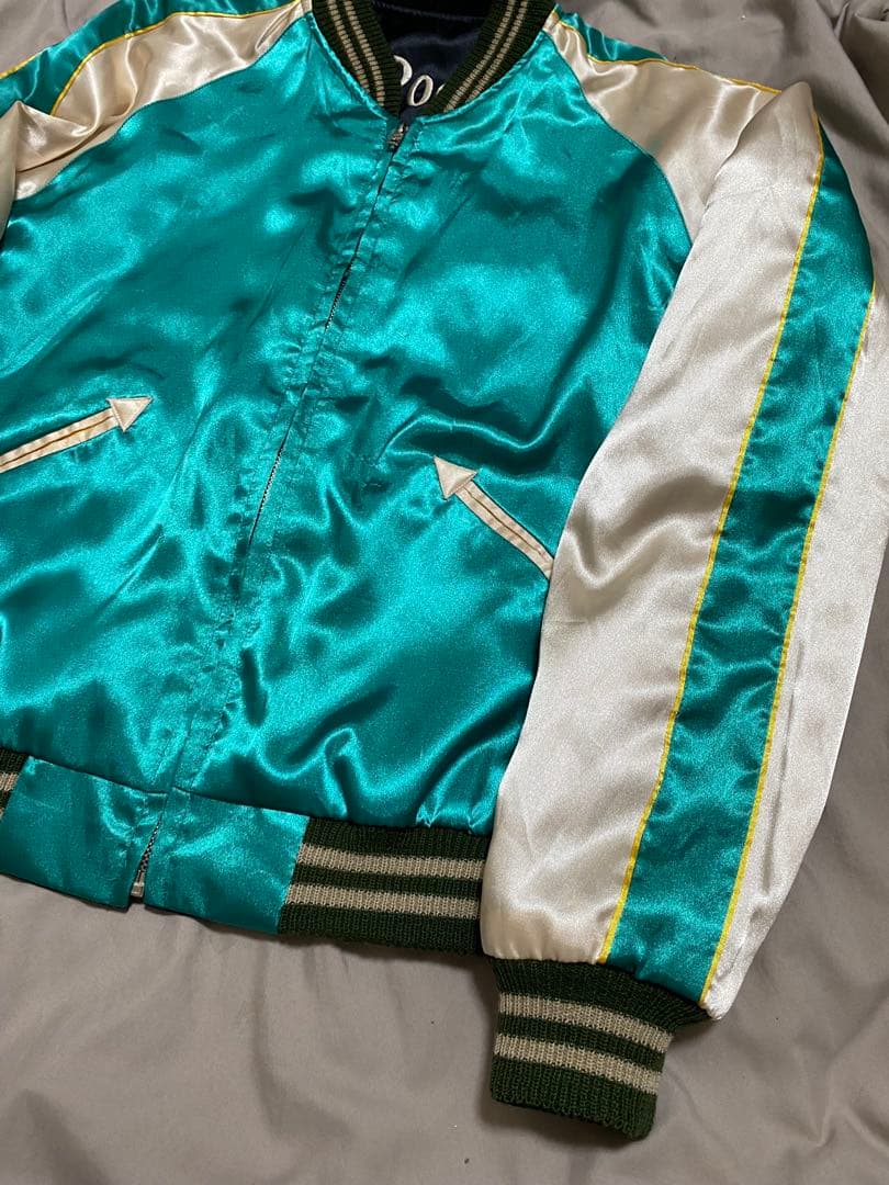 BEAMS 美品 ２面用 日本限定 龍 スカジャン unisex サテン