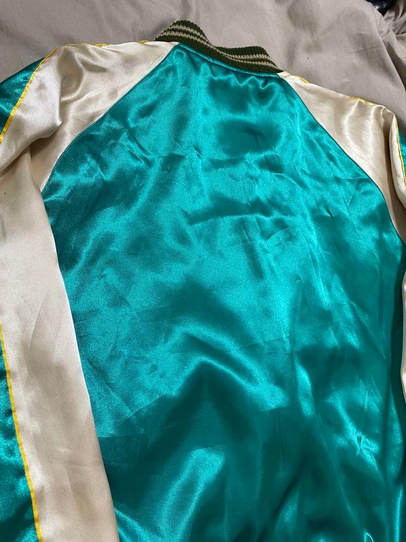 BEAMS 美品 ２面用 日本限定 龍 スカジャン unisex サテン