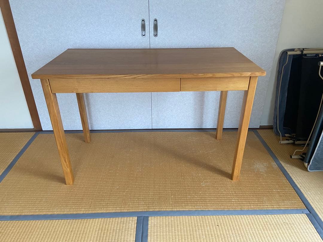 無印良品 タモ材 テーブル