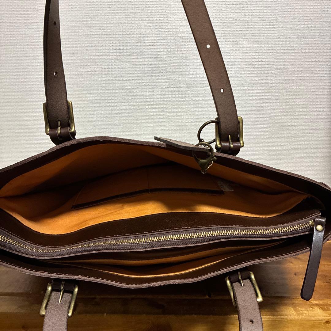 【美品】zeha ツェハ　本革　A4収納 肩掛け可　トートバッグ　ビジネスバッグ