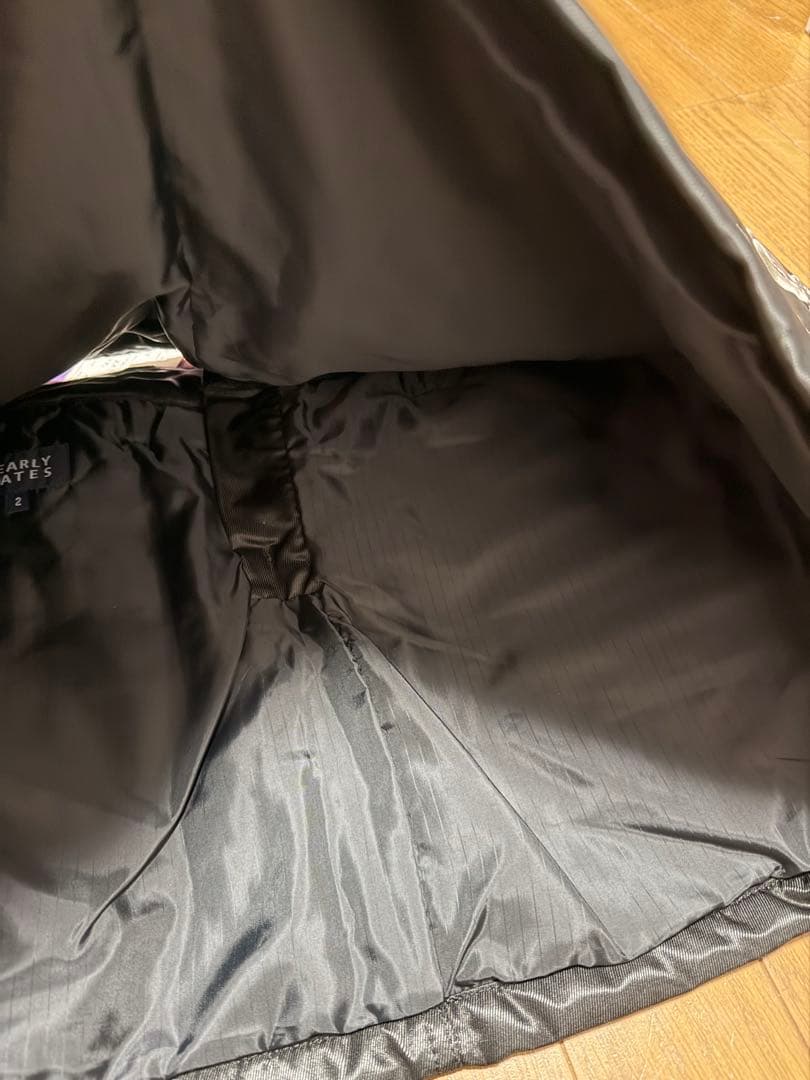 PEARLY GATES❣️中綿あったかスカート❣️新品タグ付 ブラック サイズ2