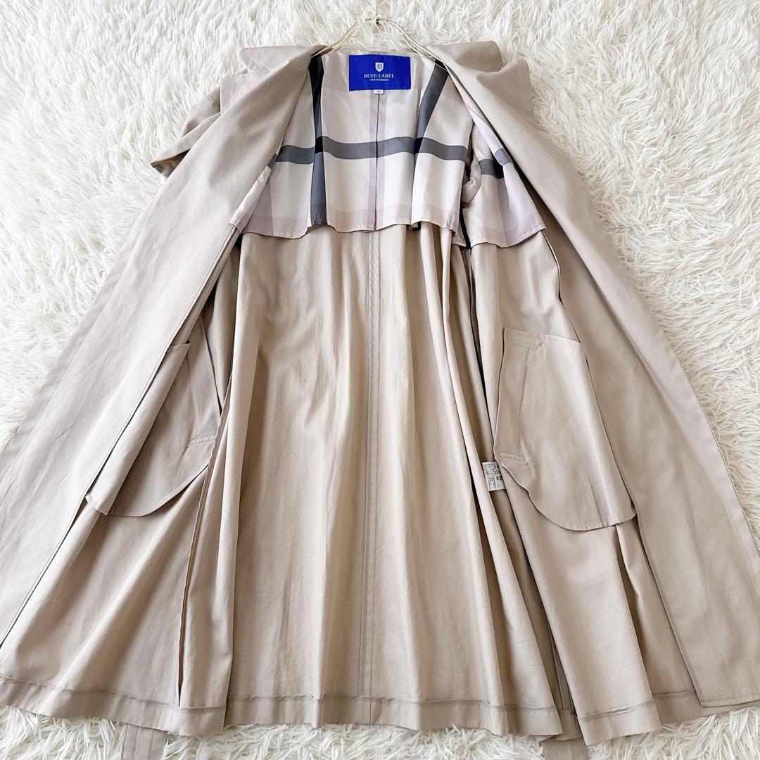 ブルーレーベルクレストブリッジ✨トレンチコート ガウンコート ベルト ベージュ