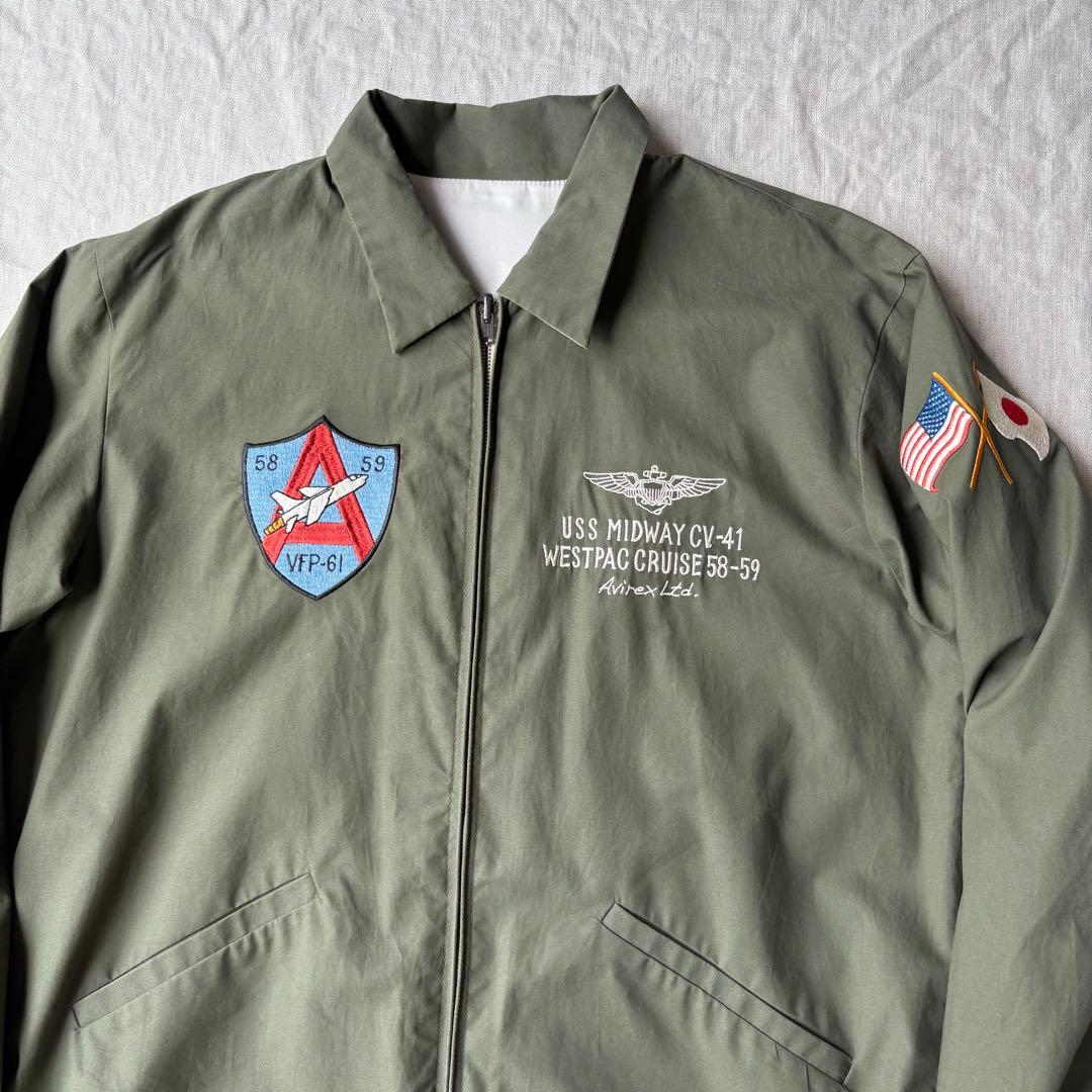 美品 AVIREX アヴィレックス リバーシブル スーべニアジャケット XL