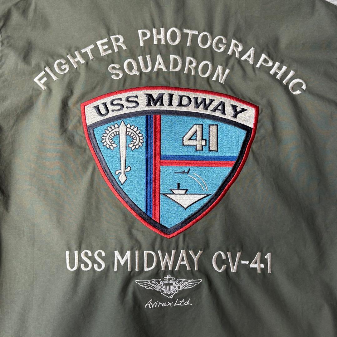 美品 AVIREX アヴィレックス リバーシブル スーべニアジャケット XL