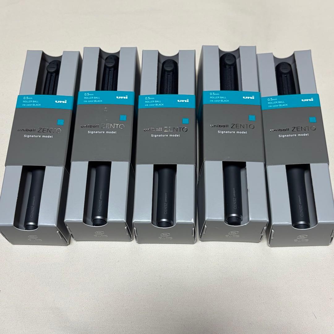 ユニボールゼント uniball ZENTO シグニチャーモデル ブラック5本