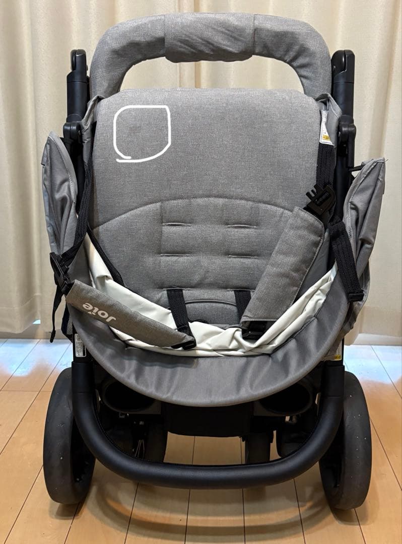 ※さうわう※Joie 折りたたみ式ベビーカー グレー