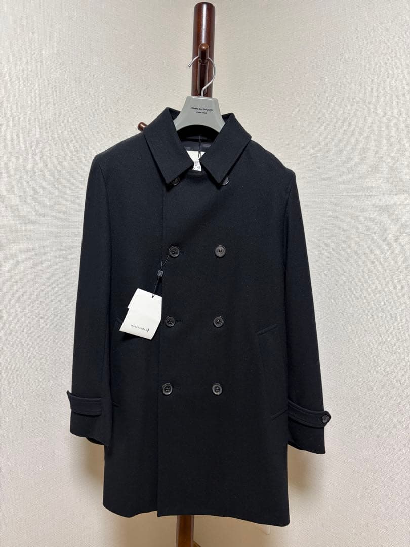 【新品】マッキントッシュ ウールショート トレンチコート ブラック 40