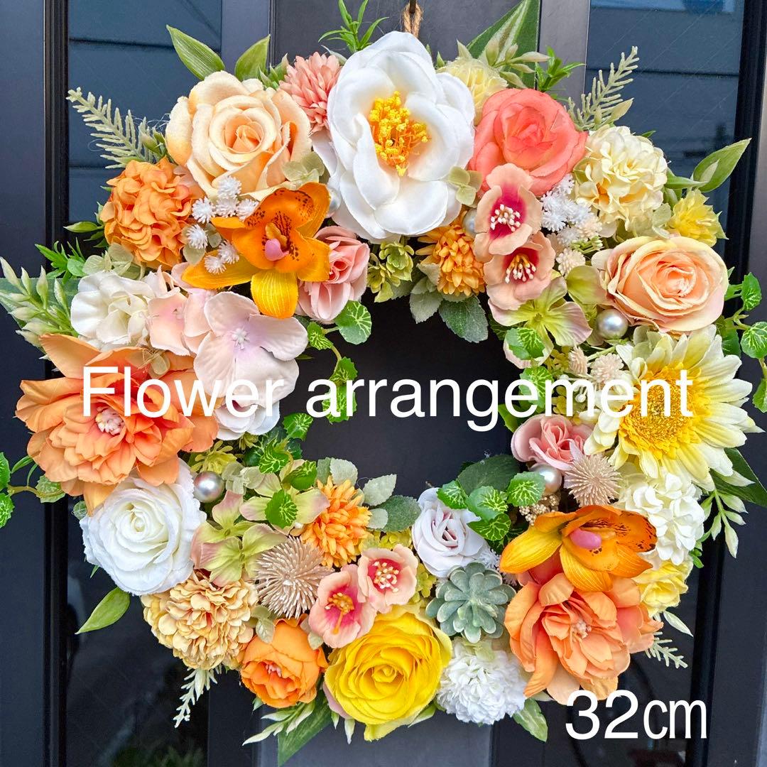 sewing✳️フラワーリース✳️3点❤️玄関リース☆フラワーアレンジ☆造花＊