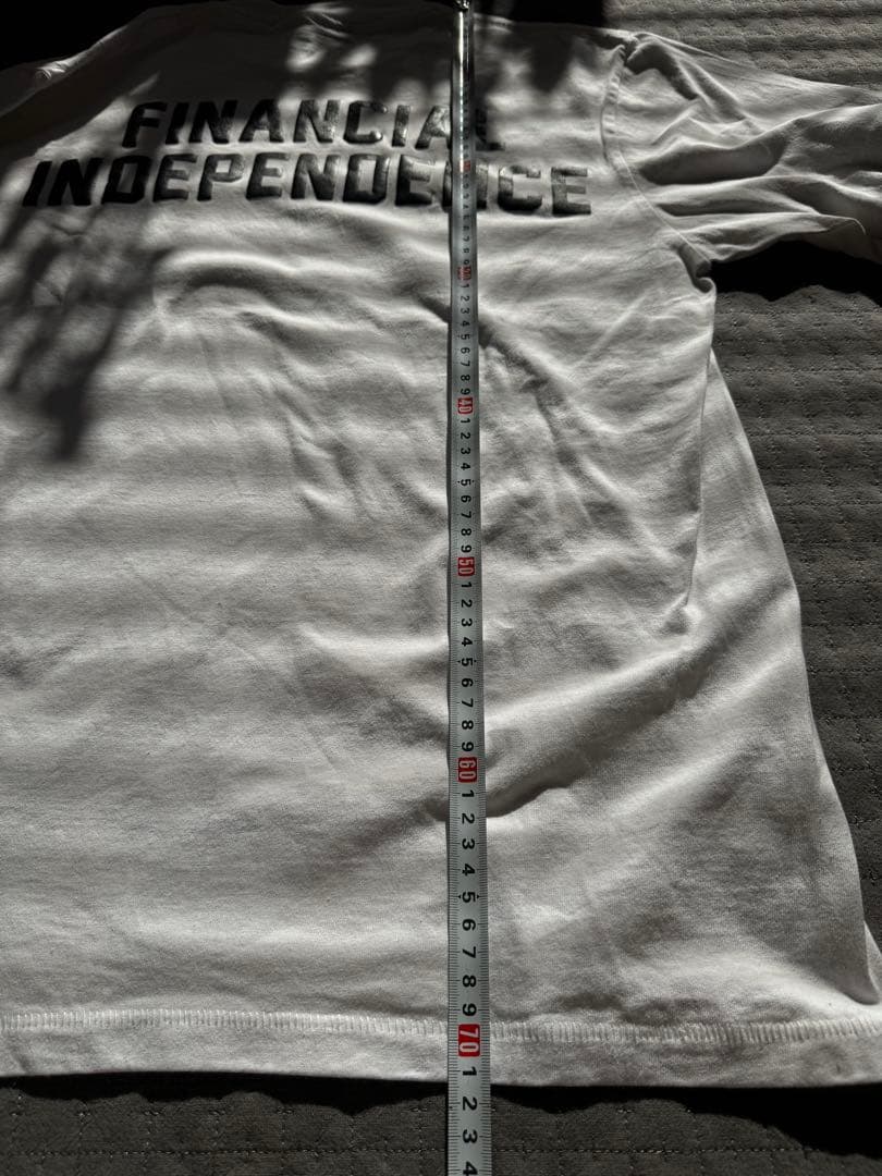anyteeFINANCIAL INDEPENDENCE 長袖カットソー