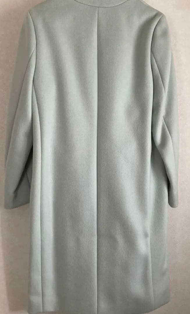 未使用品　ユナイテッドアローズ　ノーカラーウールコート ミントグリーン