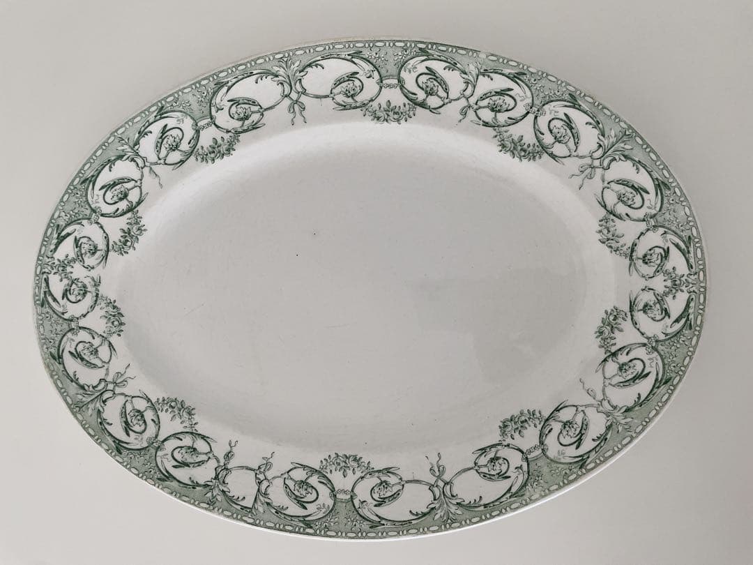 Creil et Montereau DUBARRYオーバル皿