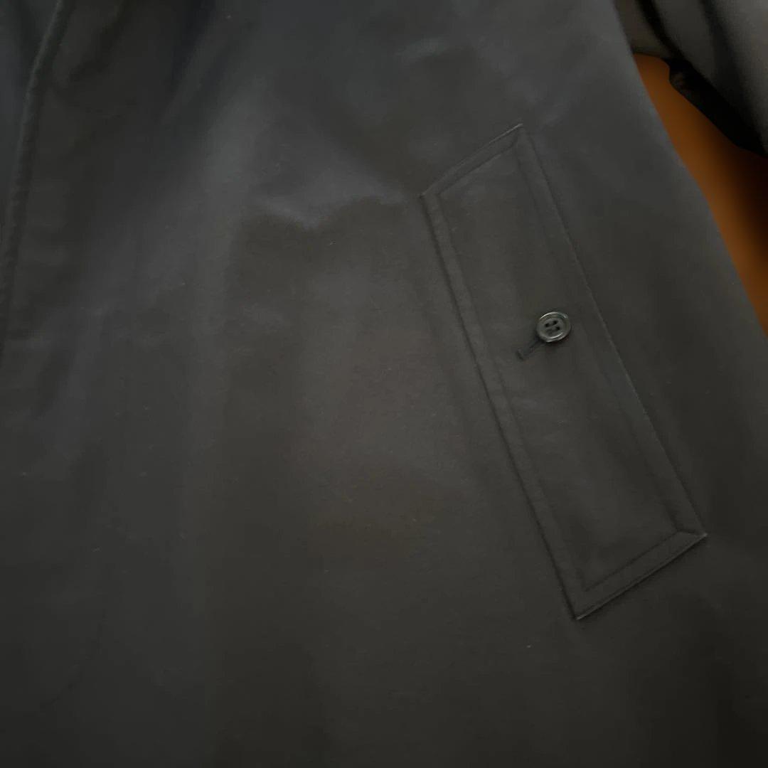 バーバリー　ネイビー ステンカラーコート　ライナー付き