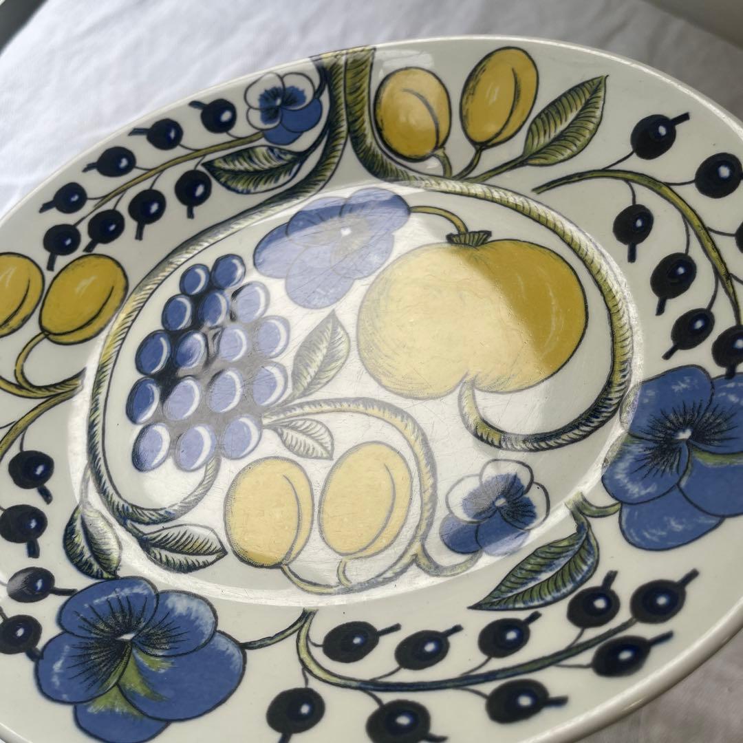 レア！旧カラーロゴ　アラビア　パラティッシ　オーバル 25cm プレート　③