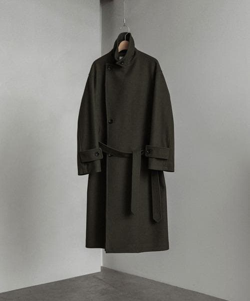 【完売品/S/即日発送】SMOOTH MELANGE WRAP COAT