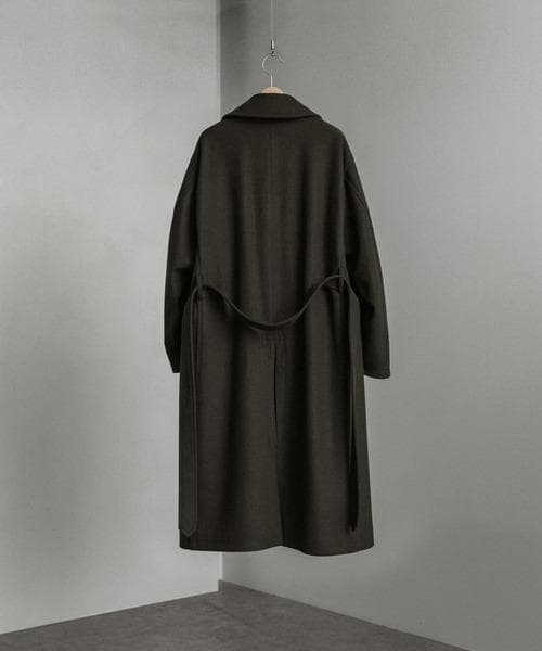 【完売品/S/即日発送】SMOOTH MELANGE WRAP COAT