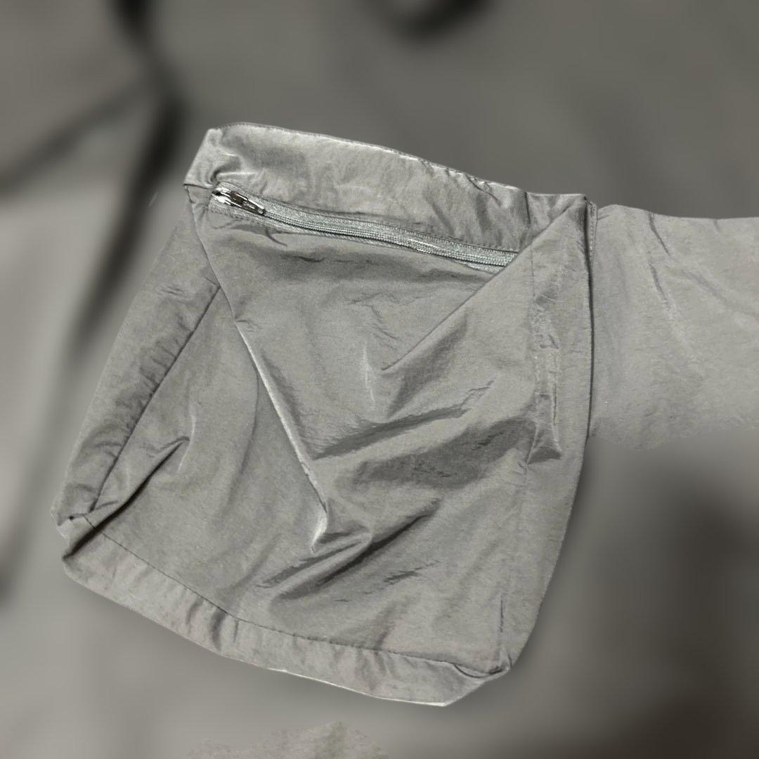 萌　オーバーサイズ　ゆったり異素材 コクーン コート 個性的　黒