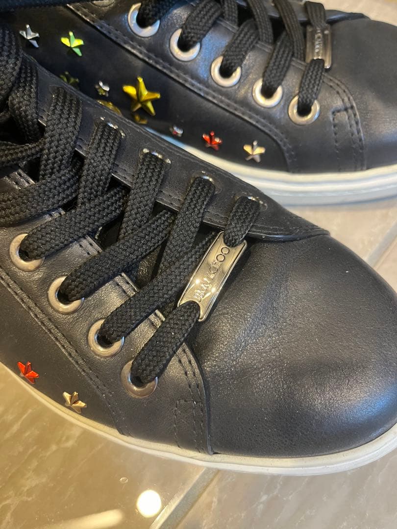 お値下げ可。ジミーチュウ　美品！10周年記念スニーカー