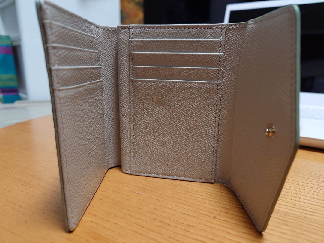 ✧廃盤品✧ アニエスベー エンベロープ型財布 ミントグリーン