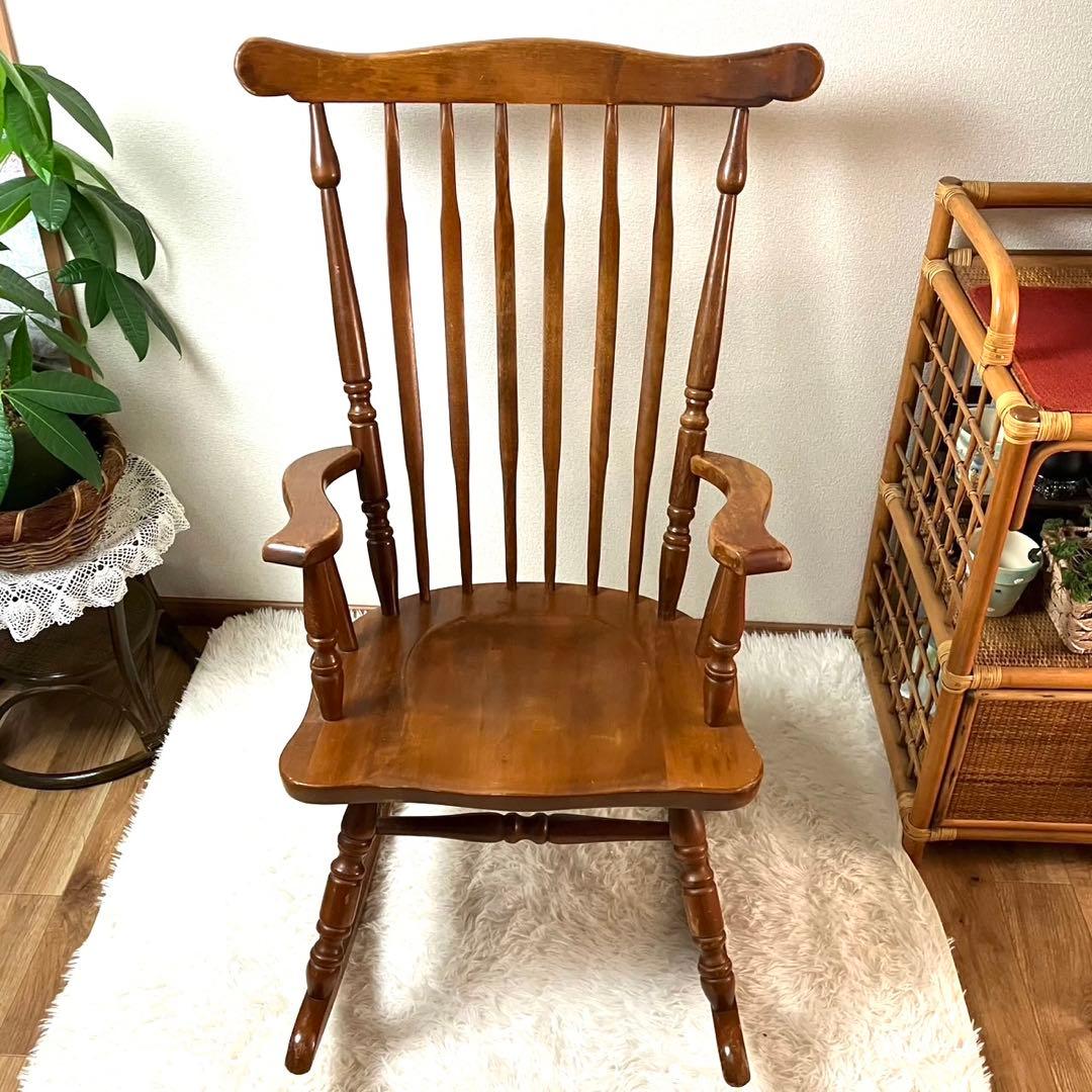 【希少 高級家具】SHIN LEE ロッキングチェア ヴィンテージ