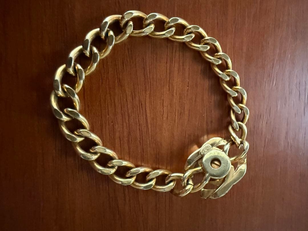 CHANEL ターンロック ココマーク チェーン ブレスレット ゴールド 96P