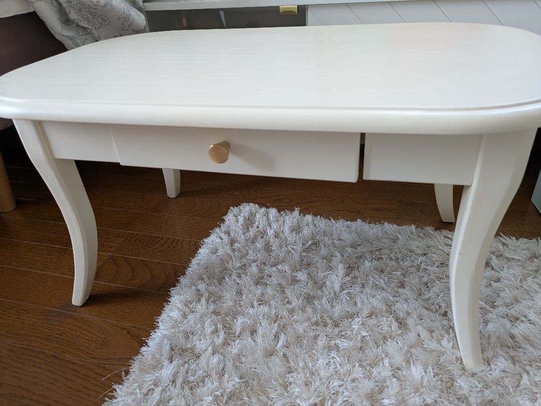 週末限定価格フランフラン　キャーロ コーヒーテーブル　ホワイト　限定モデル