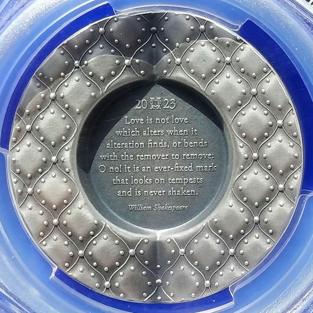 クック諸島5ドル銀貨（PCGS MS70シークレット♥アンティーク仕上げ）