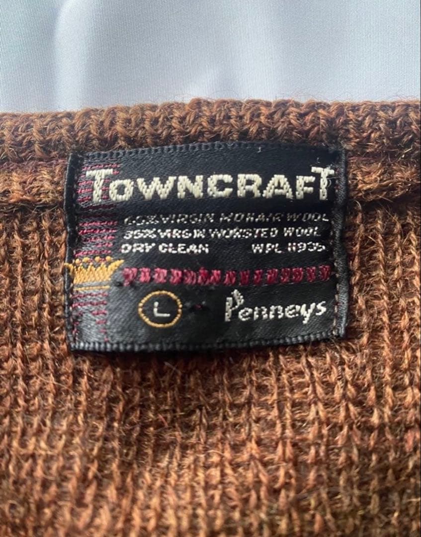 60's タウンクラフト モヘア　カーディガン