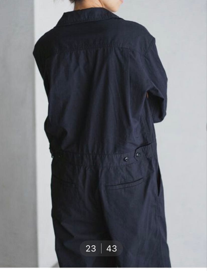 イエナ　ダンプツイル　ジャンプスーツ ネイビー サイズ36