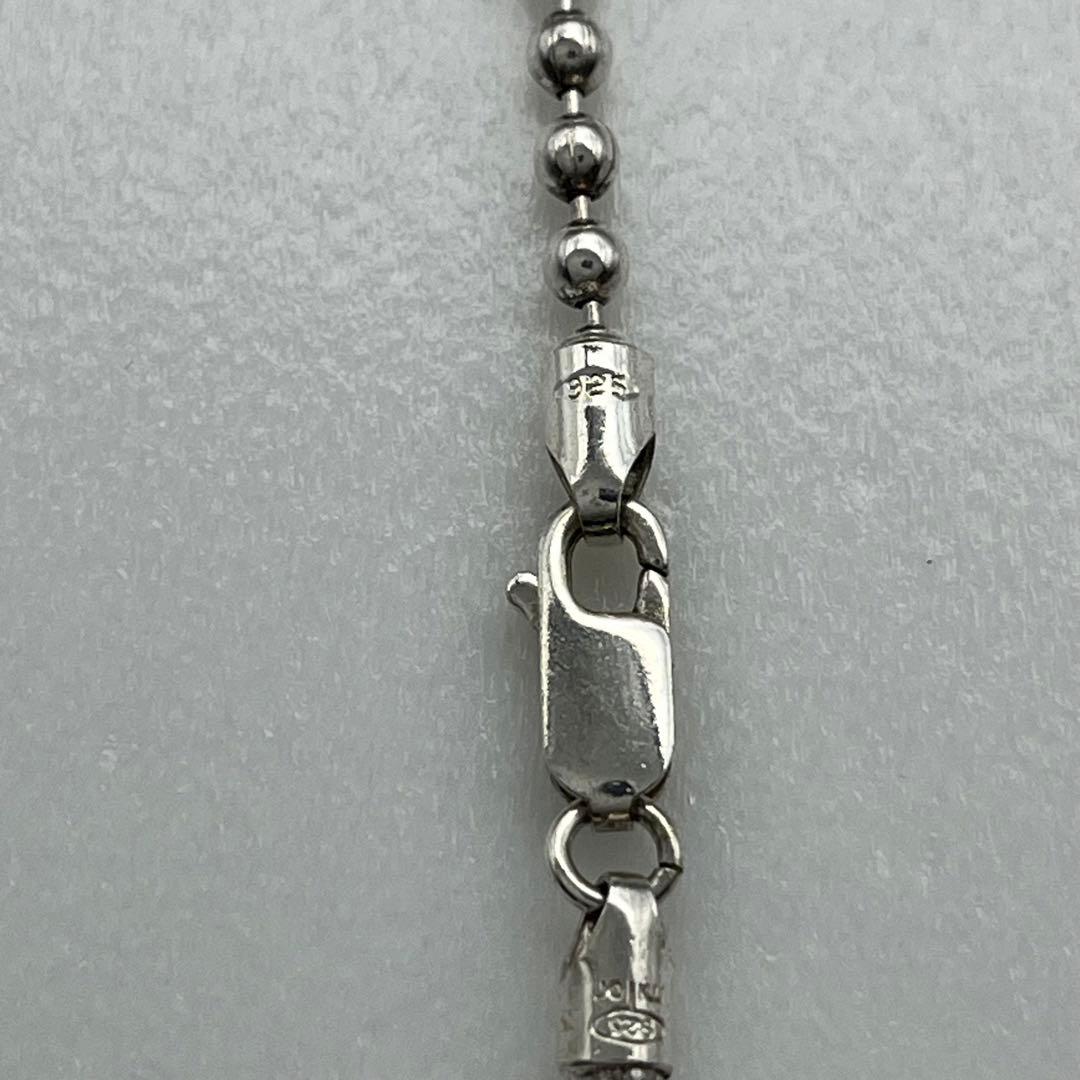 シルバー925 ボールチェーン ネックレス 45cm 3mm