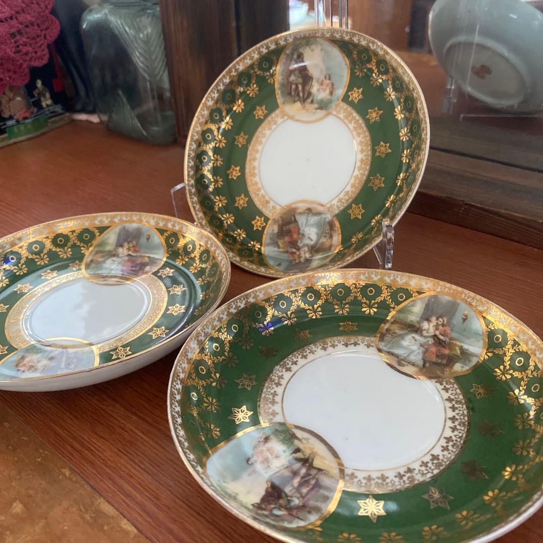 モスクワ　ガードナー　貴重　ロシア　アンティーク　ヴィンテージ 小皿 19世紀