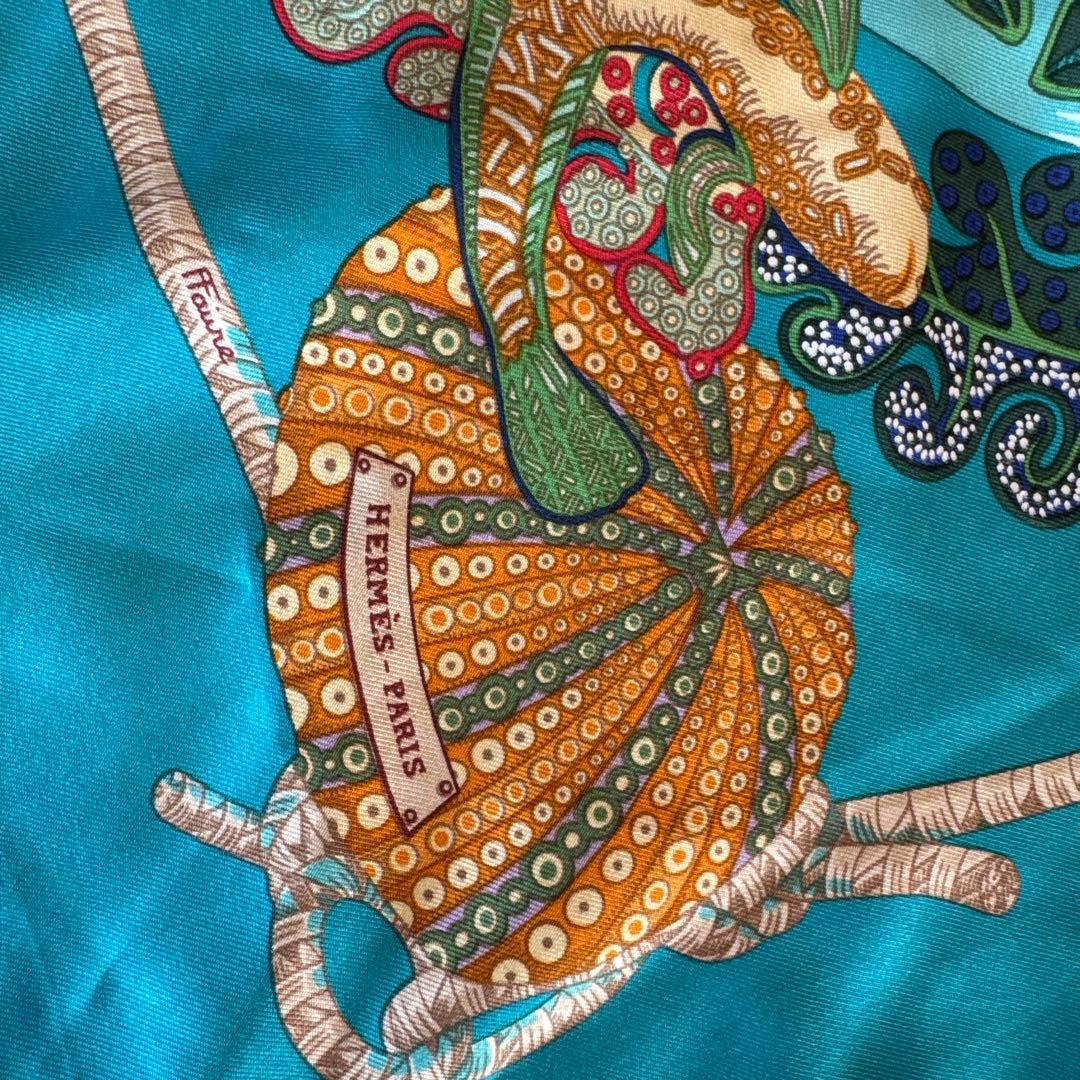 エルメス　シルク100%スカーフ　90cm