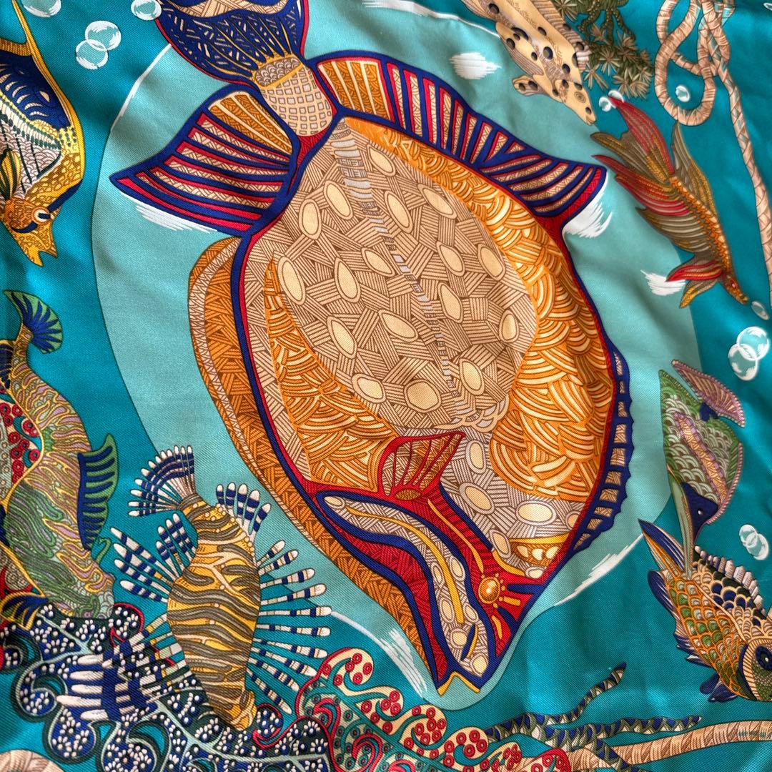 エルメス　シルク100%スカーフ　90cm