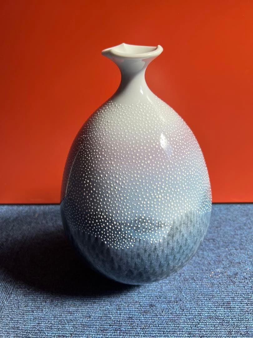 1017  藤井朱明作　日辰会友　花瓶　未使用